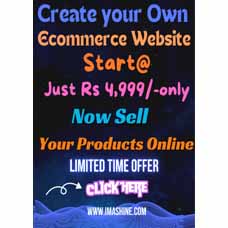 Create your own E-commerce website Start @ just 4999 Rs only 